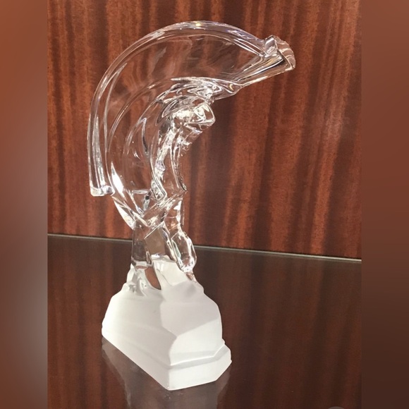 New Clear Glass Figurine “Golf Player”H 10.5” W 6 3/4”.Excellent Condition - Picture 12 of 12